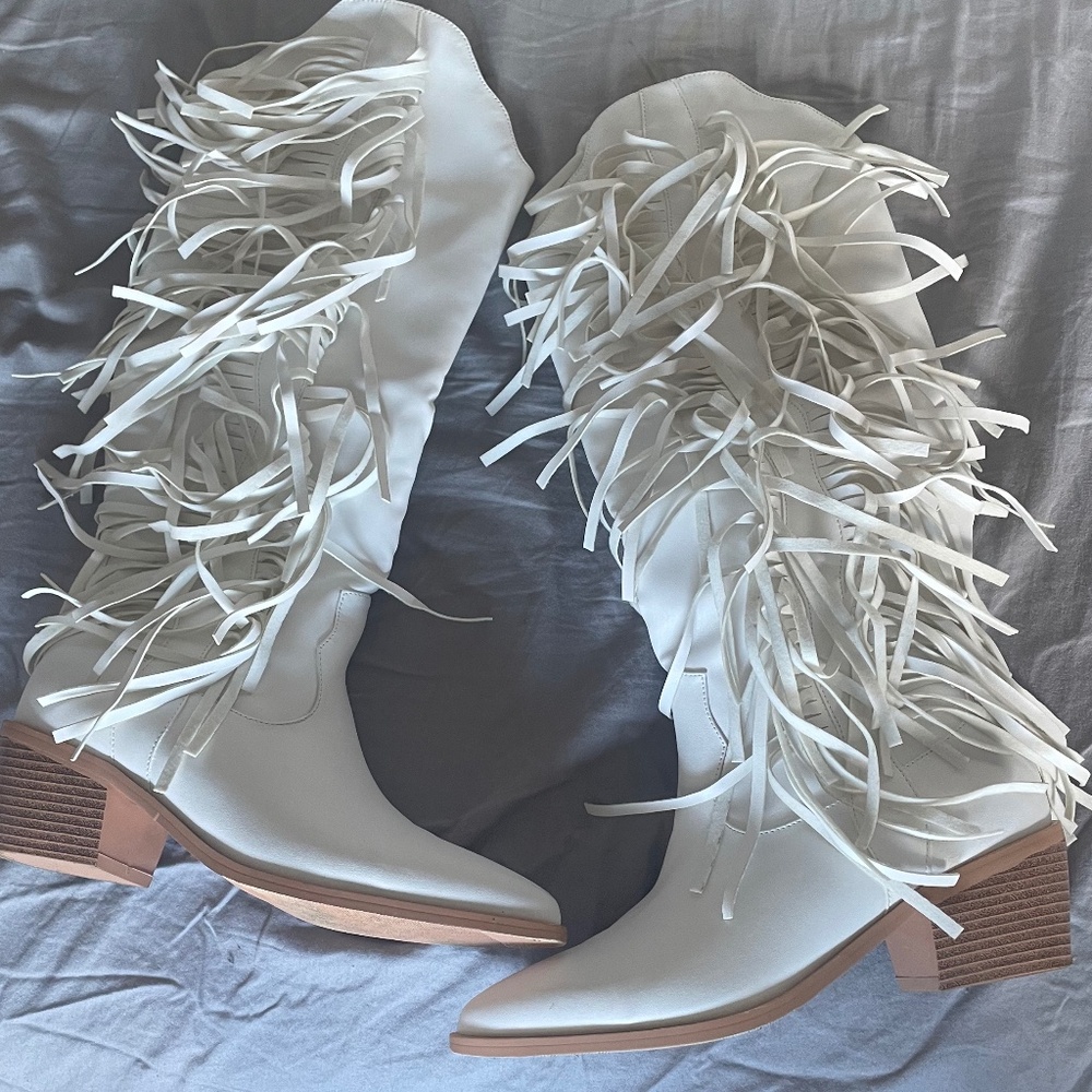KiutSymo Fringe Cowgirl Boots